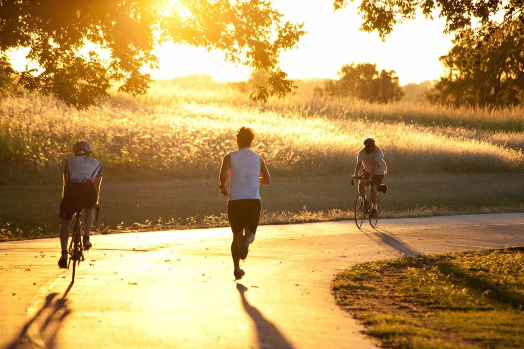 Exercise at Sunset